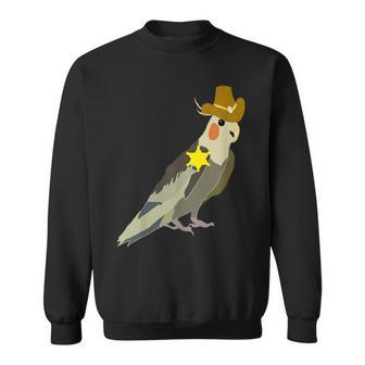 Cowboy Cockatiel Wild West Sheriff Rancer Parrot Bird Sweatshirt | Mazezy