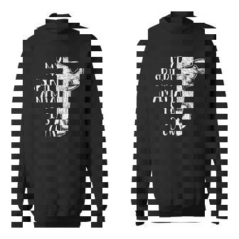 Cows Clothes Cattle Farmer Gift My Spirit Animal Is A Cow Sweatshirt | Mazezy