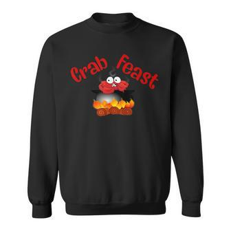 Crab Feast Funny Sweatshirt | Mazezy