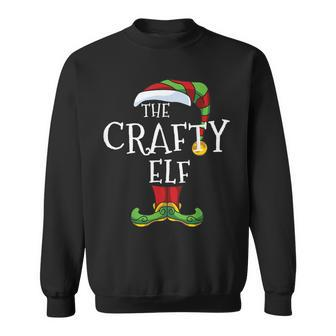 The Crafty Elf Family Matching Christmas Group Holiday Sweatshirt | Mazezy