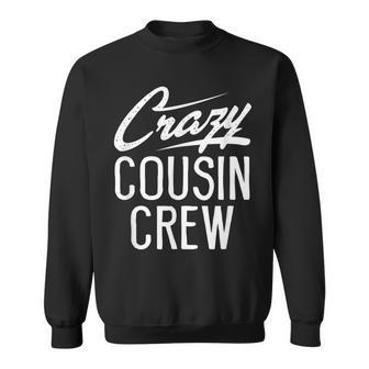 Crazy Cousin Crew Family Matching Christmas Party Sweatshirt - Monsterry