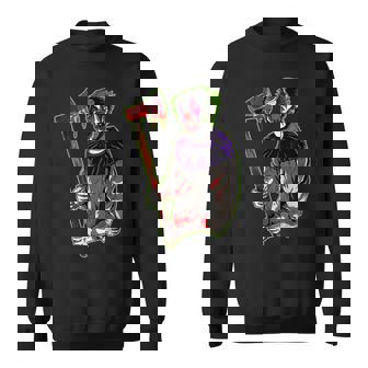 Crazy Evil Killer Clown Horror Scary Holloween Costume Sweatshirt | Mazezy