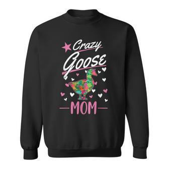 Crazy Goose Lady Goose Girl Goose Farmer Geese Sweatshirt | Mazezy