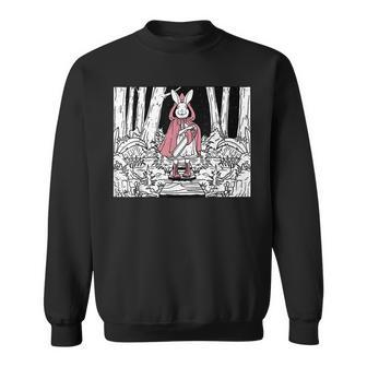 Creepy Gothic Chainsaw Bunny Goth Halloween Horror Darkness Halloween Sweatshirt | Mazezy