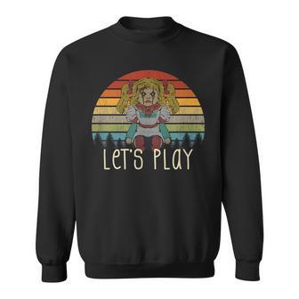 Creepy Halloween Stuff Scary Doll Vintage Retro Horror Halloween Funny Gifts Sweatshirt | Mazezy