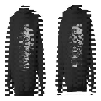 Creepy Horror Movie Monster Skeleton Vintage Halloween Skull Halloween Funny Gifts Sweatshirt | Mazezy