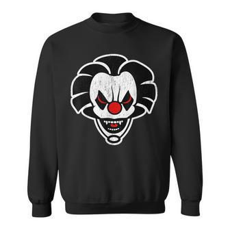Creepy Mask Scary Clown Sweatshirt | Mazezy