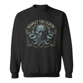 Cthulhu Respect The Elders Cosmic Horror Cthulhu Horror Sweatshirt | Mazezy