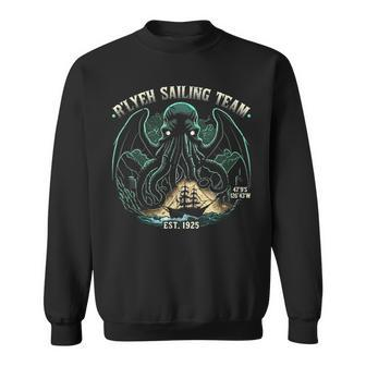 Cthulhu R'lyeh Sailing Team Cosmic Horror Cthulhu Sailing Sweatshirt | Mazezy UK