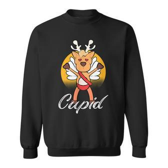 Cupid Reindeer Christmas Costume Ugly Christmas Sweater Sweatshirt | Mazezy