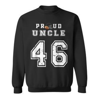 Custom Proud Football Uncle Number 46 Personalized For Men Sweatshirt | Mazezy