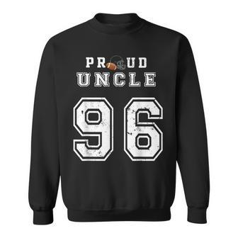 Custom Proud Football Uncle Number 96 Personalized For Men Sweatshirt | Mazezy