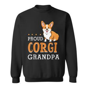 Cute Corgi Grandpa Funny Fathers Day Dog Lover Gift Proud Sweatshirt | Mazezy