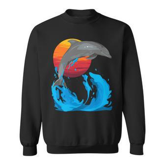 Cute Dolphin Aquatic Animals Marine Mammal Dolphin Trainers 1 Sweatshirt - Monsterry UK