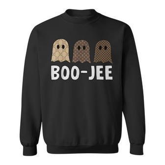 Cute Ghost Halloween Costume Boujee Boo-Jee Spooky Season Sweatshirt | Mazezy