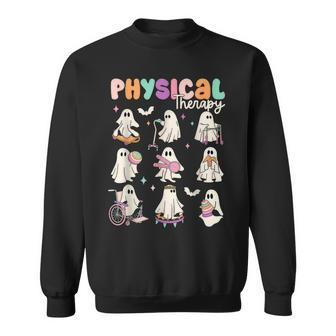 Cute Ghost Physical Therapy Pt Physical Therapist Halloween Sweatshirt - Monsterry UK