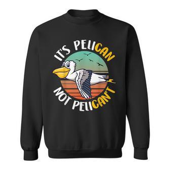 Cute Its Pelican Not Pelicant Funny Motivational Pun Sweatshirt | Mazezy AU