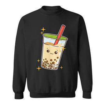 Cute Kawaii Bubble Tea Boba Lover Milk Tea Tapioca Sweatshirt | Mazezy