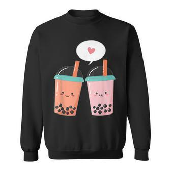 Cute Kawaii Bubble Tea Boba Milk Tea Lover Gift Sweatshirt | Mazezy