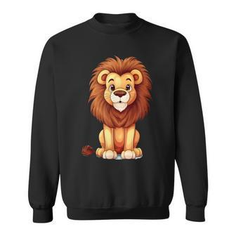 Cute Lion For A Lions Lovers And Lions Fans Sweatshirt | Mazezy