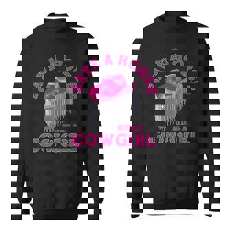 Cute Pink Aesthetic Southern Cowgirl Country Music Howdy Sweatshirt | Mazezy