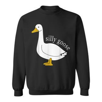 Cute Silly Goose Ugly Xmas Goose Trendy Clothing Sweatshirt - Seseable