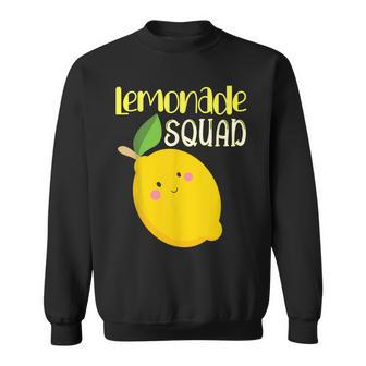 Cute Smiling Kawaii Lemon Lemonade Squad Sweatshirt | Mazezy