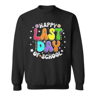 Cute Teacher Appreciation Happy Last Day Of School Teacher Sweatshirt - Seseable