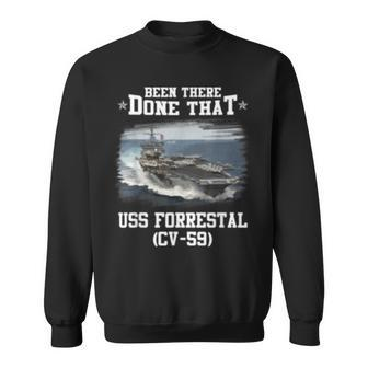 Cv59 Uss Forrestal Navy Ships Sweatshirt | Mazezy