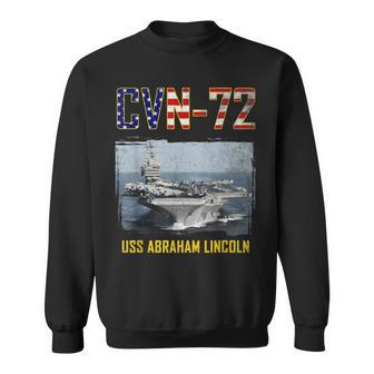 Cvn72 Uss Abraham Lincoln Aircraft Carrier Veteran Sweatshirt | Mazezy