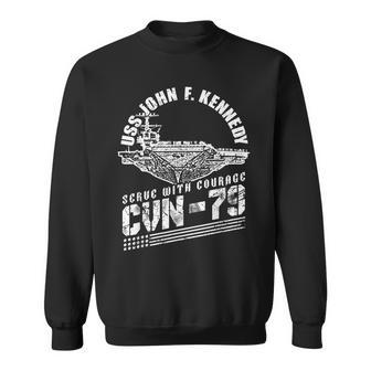 Cvn79 Uss John F Kennedy Aircraft Carrier Navy Cvn79 Sweatshirt - Thegiftio UK