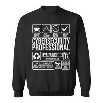 Cybersecurity Professional Hacker Certified Tech Security Sweatshirt | Mazezy