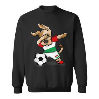 Dabbing Dog Hungary Soccer Fans Jersey Hungarian Football Sweatshirt | Mazezy UK