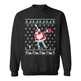 Dabbing Santa Golf Ugly Christmas Sweater Sweatshirt | Mazezy CA