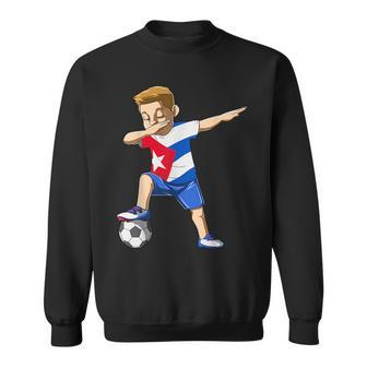Dabbing Soccer Boy Cuba Jersey Cuban Sweatshirt | Mazezy