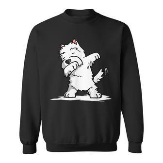 Dabbing Westie West Highland White Terrier Sweatshirt | Mazezy
