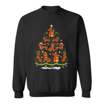 Dachshund Dog Christmas Tree Xmas Ornament Sweatshirt | Mazezy