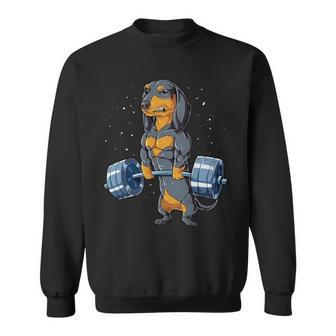 Dachshund Weightlifting - Mens Standard Sweatshirt - Monsterry DE