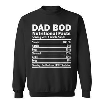 Dad Bod Nutritional Facts Funny Gifts For Dad Sweatshirt | Mazezy UK
