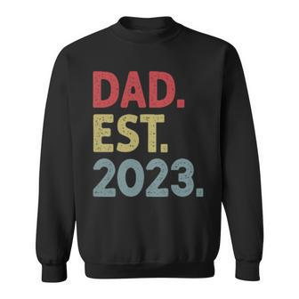 Dad Est 2023 Funny Gifts For Dad Sweatshirt | Mazezy