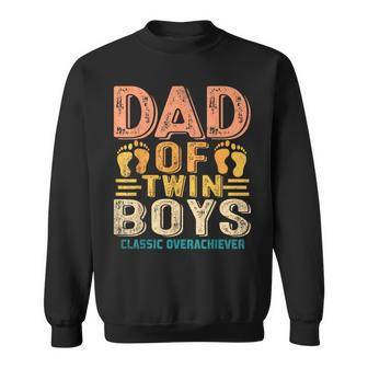 Dad Of Twin Boys Twin Dad Father Sweatshirt | Mazezy
