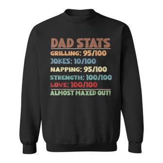 Dad Stats Gamer Dad Rpg Video Game Lover Fathers Day Gaming Sweatshirt | Mazezy