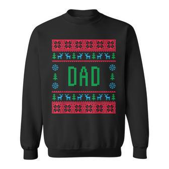 Dad Ugly Christmas Sweater Pjs Matching Family Pajamas Sweatshirt - Monsterry