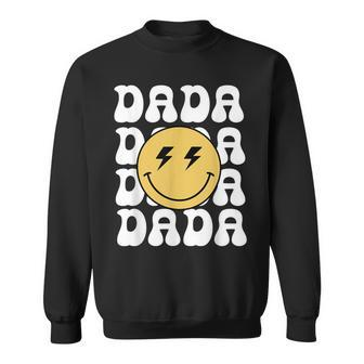 Dada One Happy Dude Birthday Theme Family Matching Sweatshirt | Mazezy