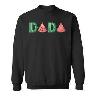 Dada Watermelon Funny Summer Fruit Gift Great Fathers Day Sweatshirt | Mazezy