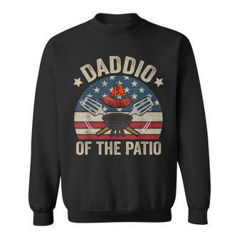 Daddio Of The Patio Vintage Bbq Grill Barbecue Fathers Day Sweatshirt | Mazezy