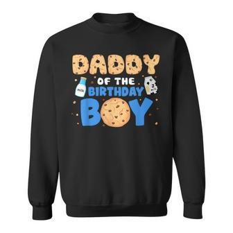 Daddy Of The Birthday Boy Milk And Cookies 1St Birthday Sweatshirt - Seseable