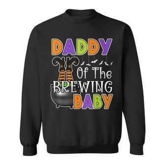 Daddy Of Brewing Baby Halloween Theme Baby Shower Spooky Sweatshirt - Thegiftio UK