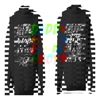 Daddy Of The Superhero Birthday Boy Super Hero Family Party Sweatshirt | Mazezy