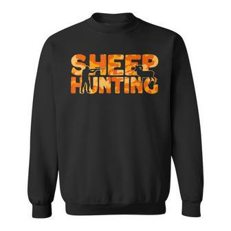 Dall Sheep Hunter Orange Camouflage Sheep Hunting Sweatshirt | Mazezy
